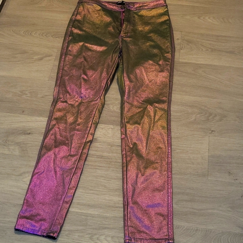 Never Worn Purple Iridescent Jeggings